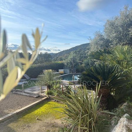 Sublime Villa Climatisee Avec Piscine Vue Mer Et Collines Le Plan-de-la-Tour Extérieur photo